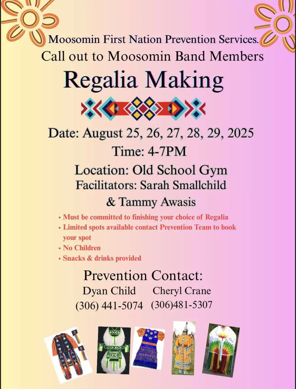 Moosomin Regalia Making
