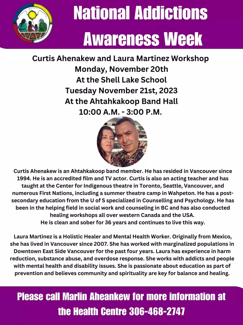 Ahtahkakoop National Addictions Awareness Week