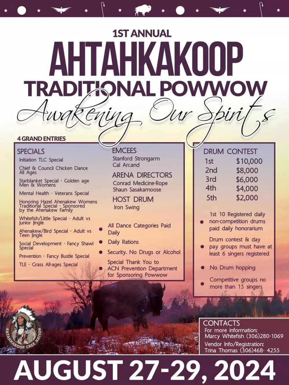 Ahtahkakoop 1st Annual Traditional Pow Wow