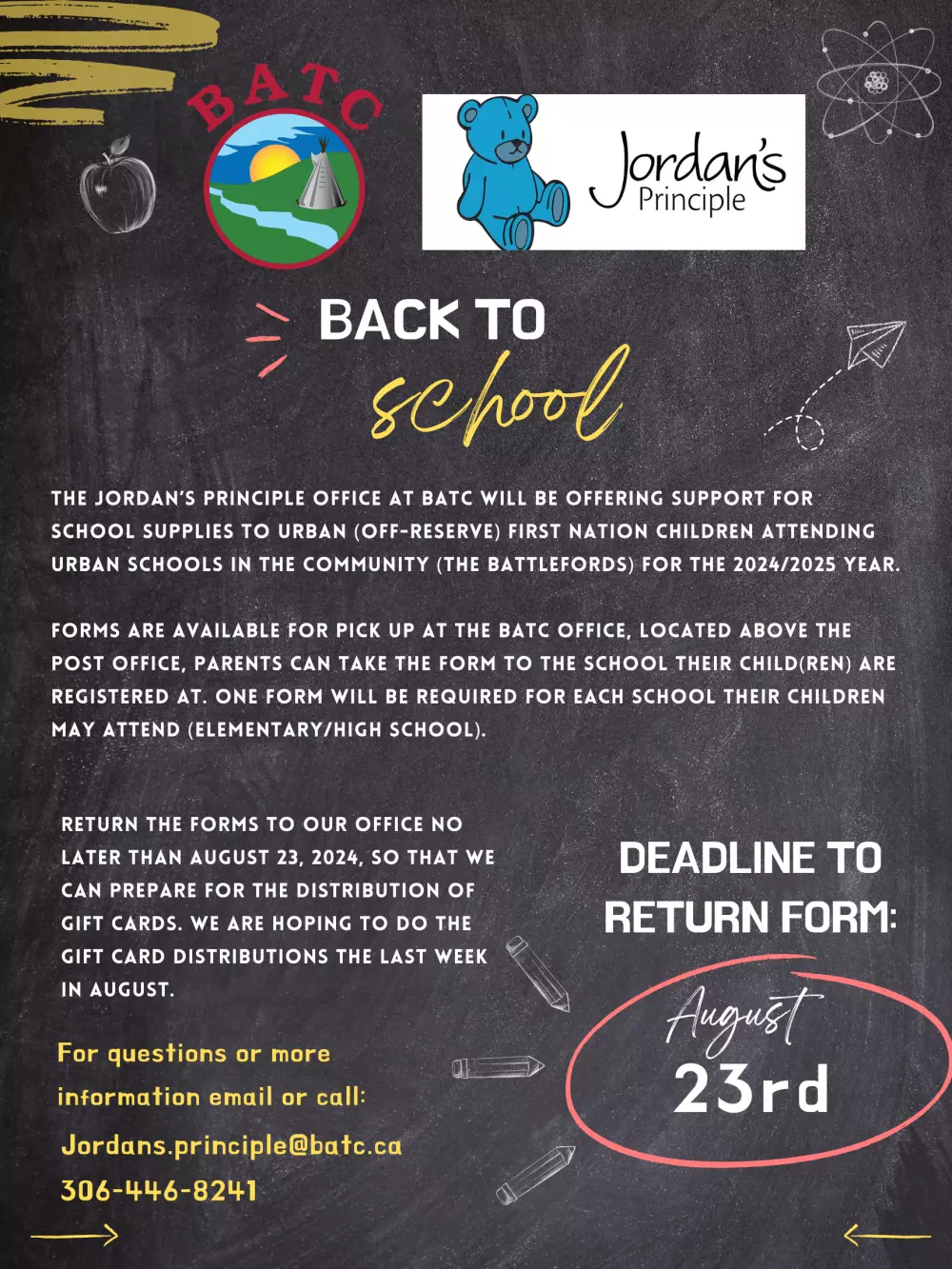 BATC' Jordan's Principle Back-to-School Update