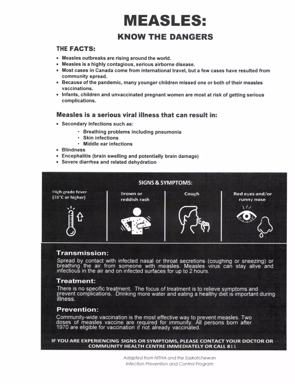 Measles Information, Please Read